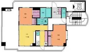 プランドビル大手町【7階】の間取り
