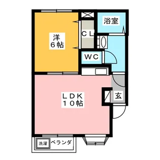 プチシャトー【2階】の間取り