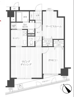 隅田公園サニーコート【12階】の間取り