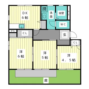 グランデール南山 B棟【1階】の間取り