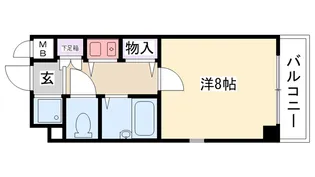 エスリード上甲子園【3階】の間取り