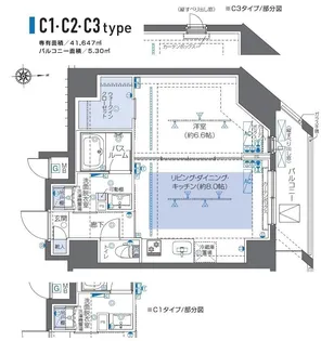 ズーム秋葉原【6階】の間取り
