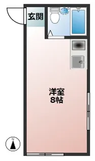 ゆりフラット【2階】の間取り