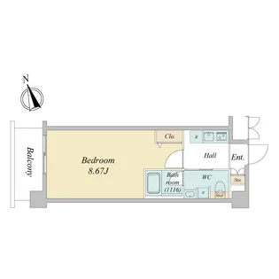 エヌ-ステージ ニシクニタチ【2階】の間取り