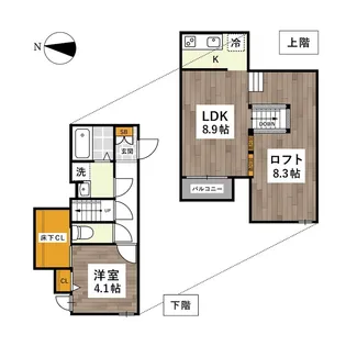 ADC南高江【1階】の間取り