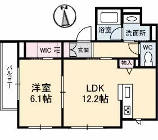 フルールK【3階】の間取り