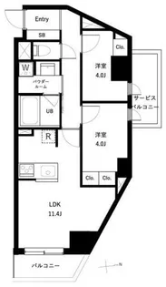 アーバンパーク高井戸【3階】の間取り