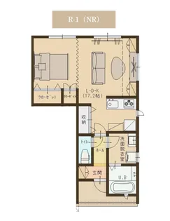 ユーソニアン上越・春日山A【1階】の間取り