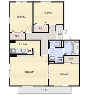 アンクレージュ新柏【2階】の間取り
