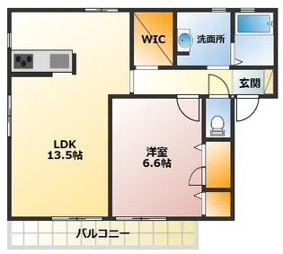 ピースフル【1階】の間取り