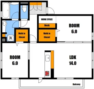 フルール【3階】の間取り