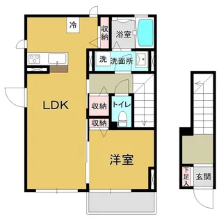 フラワーハートB棟【2階】の間取り