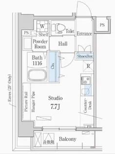 デュオフラッツ東中野【2階】の間取り