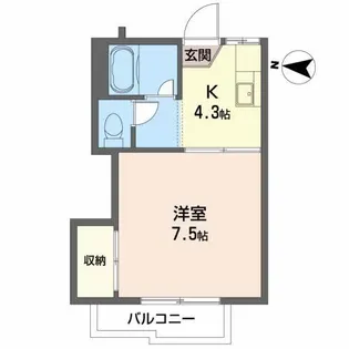 フォーブル桜木【2階】の間取り