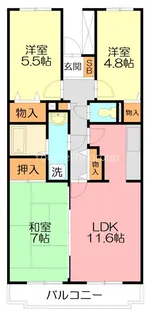 Bellevue参番館【2階】の間取り