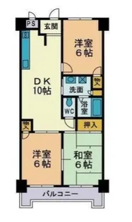 パストラル飯島【4階】の間取り