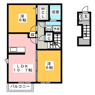プリマヴェーラ II【2階】の間取り
