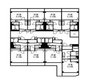 インターナショナル城東【3階】の間取り