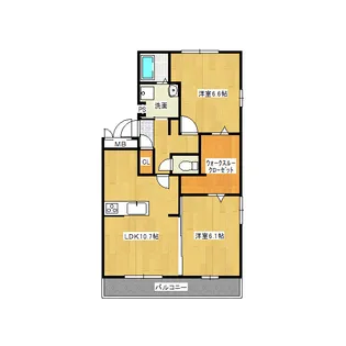 Side three B【1階】の間取り