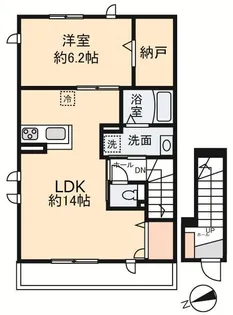 ベルシャルム【2階】の間取り