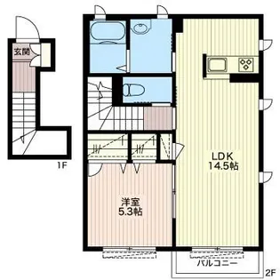 カナル グランデC【2階】の間取り