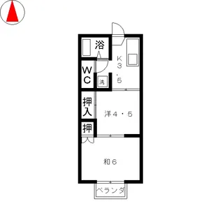 サマックス ツフィア【2階】の間取り