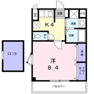 エストペーシュ【2階】の間取り