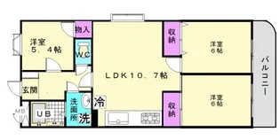 シャトレー湘南【1階】の間取り