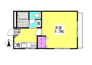 アートタイヨウII【3階】の間取り