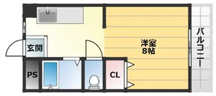 キープロハイツ【4階】の間取り