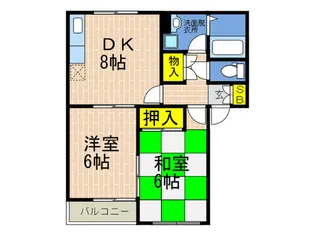 メゾン ラ ボーテ【2階】の間取り