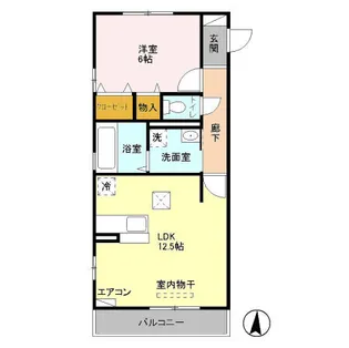 シャルマンドミール B【3階】の間取り