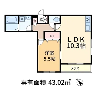モノリス【1階】の間取り