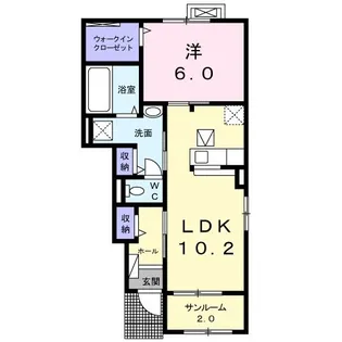 プランドールC【1階】の間取り
