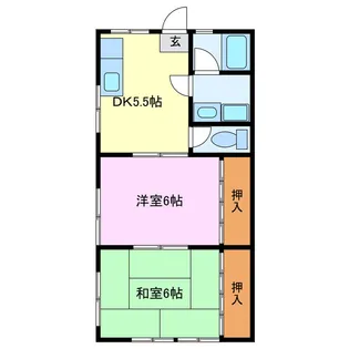 コーポしんかい【1階】の間取り