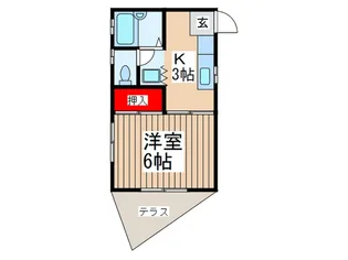 コーポ森福【1階】の間取り