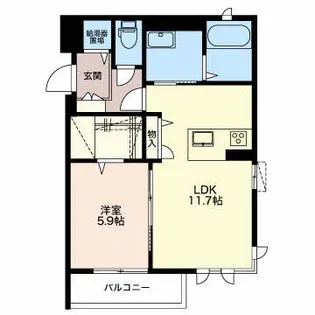 マストテラス金沢長土塀【1階】の間取り