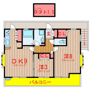 ガーデンハウスHAGA【2階】の間取り