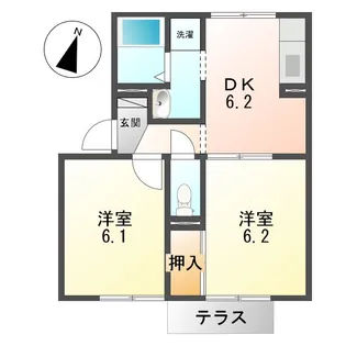 パストラル【1階】の間取り