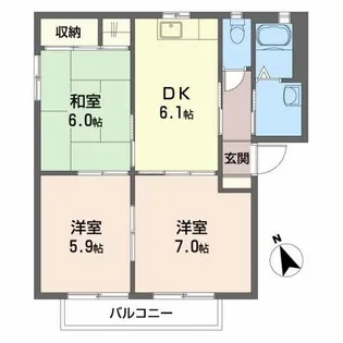 プラネット21【2階】の間取り