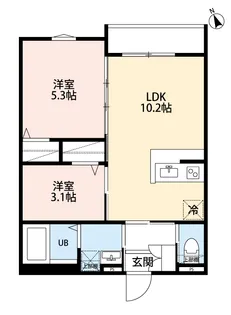 ルリエ相模原【2階】の間取り