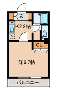 エクセレントアフィー【3階】の間取り