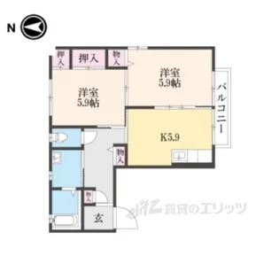 バウソリオC【2階】の間取り