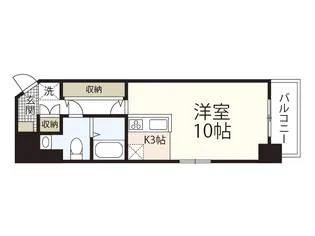 ユーアイビル白島北町【5階】の間取り