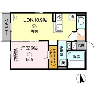 オリーブマンション【2階】の間取り