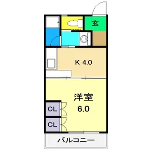 コスモハイツ高須 2【3階】の間取り
