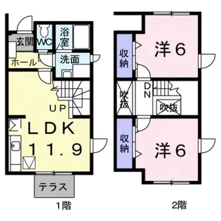 メゾンファミ-リエ【1階】の間取り