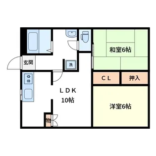 銀河ハイツ【3階】の間取り