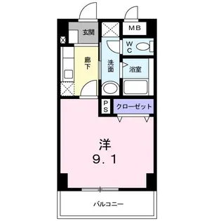 ジェルメ・コムーネ【2階】の間取り