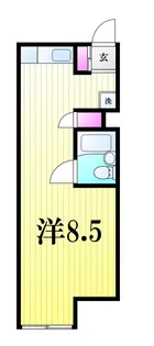 シティパル高田【3階】の間取り
